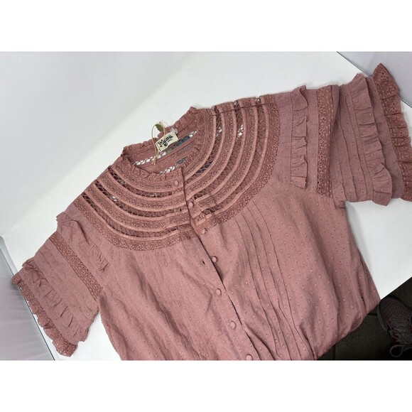 Show me your Mumu Women's Size Small Crochet Eyelet Dress costal boho  summer - Picture 7 of 13